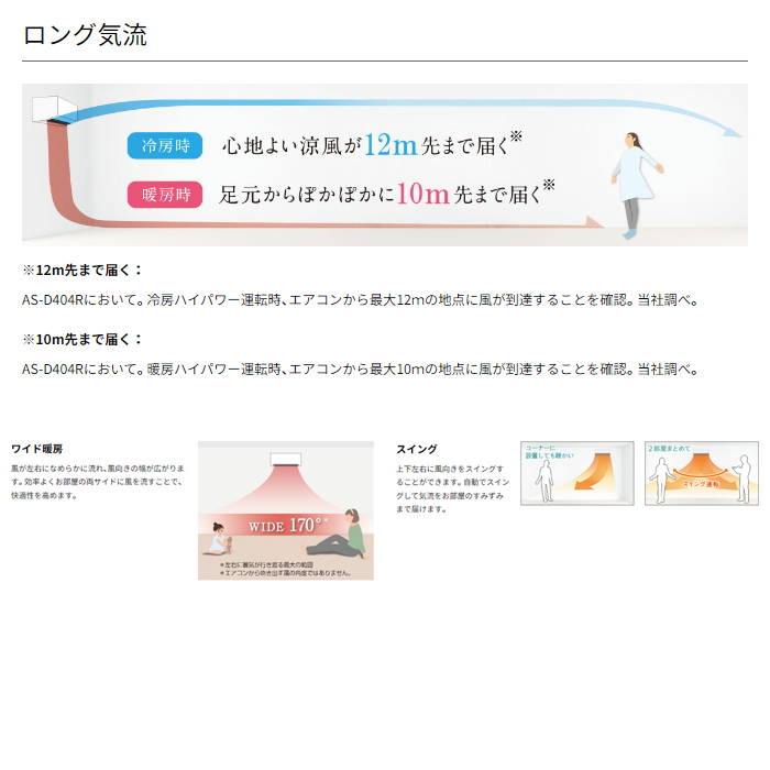 【標準工事費込み】富士通ゼネラル ノクリア Dシリーズ AS-D224R-W 6畳用 エアコン