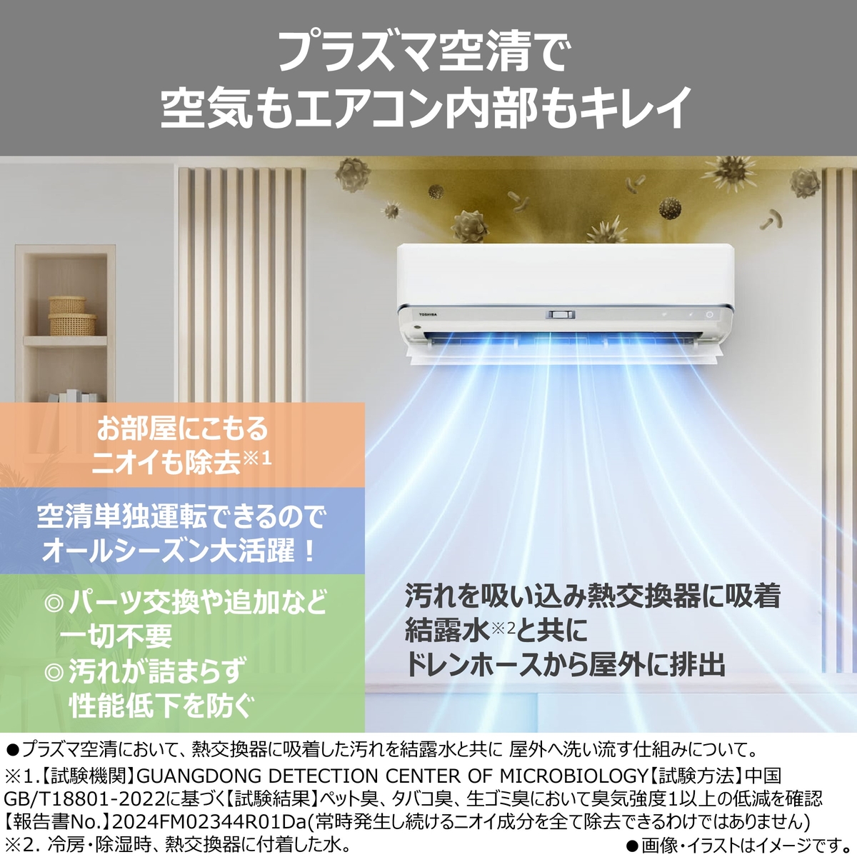 【本体のみ】東芝 大清快 RAS-V251DZ(W) 8畳用 ルームエアコン 2026年モデル DZシリーズ 単相100V ホワイト